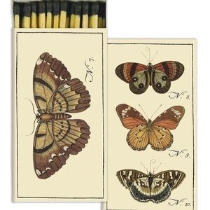 Vintage Butterfly Illustration Matchbox Set